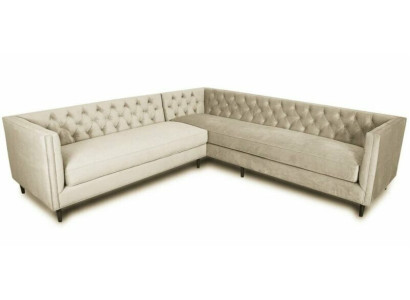 Ecksofa Grau Big Textil Stoff Chesterfield Sofas Kreative Möbel Neu Wohnzimmer