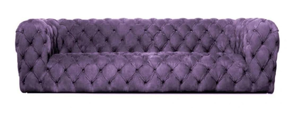 Gelbe Chesterfield Couch Viersitzer xxl big sofa gemütliche couchen weich neu