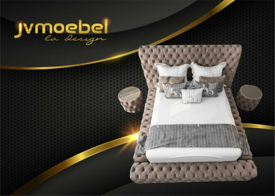 Bett Textil Schlafzimmer Möbel Luxury Moderne Betten Chesterfield Boxspring Neu