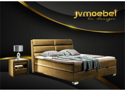 Schlafzimmer Luxus Boxspring Bett Betten Doppel Möbel Stoff 140 160 180 x 200cm