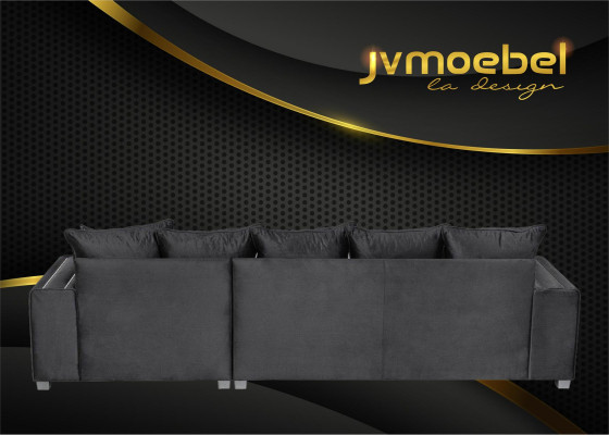 Ecksofa L-form Textil Luxus Design Wohnlandschaft Polster Couch Couchen Möbel