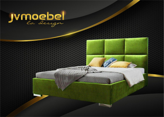 Moderne Schlafzimmer Betten Textil Bett Stoff Chesterfield 180x200 Doppelbett