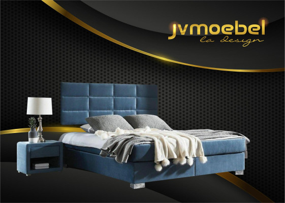 Bett Textil Schlafzimmer Design Möbel Moderne Luxus Betten Bettgestell Stoff Neu