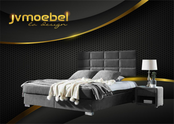 Bett Textil Schlafzimmer Design Möbel Moderne Luxus Betten Bettgestell Stoff Neu