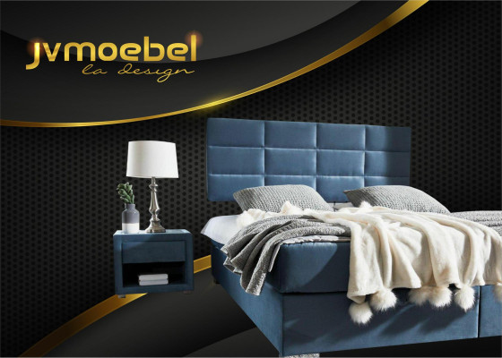 Bett Textil Schlafzimmer Design Möbel Moderne Luxus Betten Bettgestell Stoff Neu