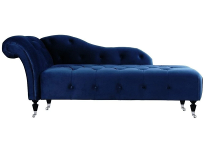 Elegante Liege Chesterfield Liegen mit Knöpfen Samt Chaiselounge Chaiselongue