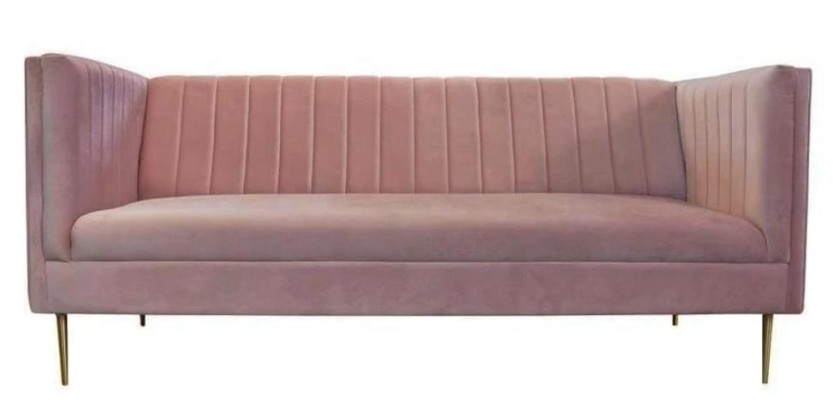 Luxus Grün Chesterfield Dreisitzer Polster Möbel Hotel Wohnzimmer Praxis Samt