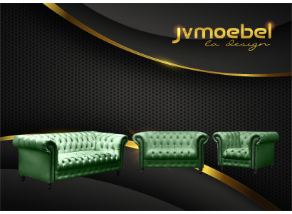 Modernes Designer Set 31 Sitzer Chesterfield Sofas Wohnzimmer Set