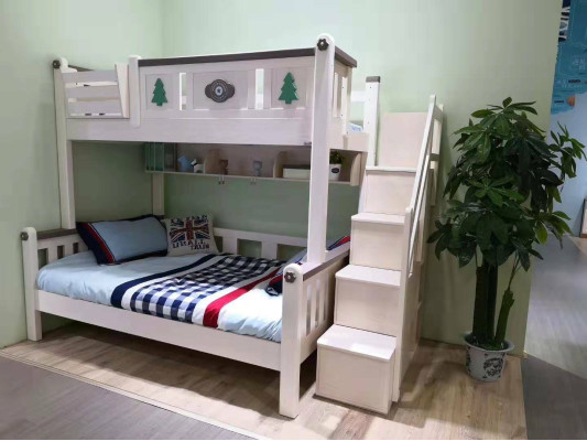 Moderne Etagenbetten Kinder Junge Mädchen Leiter Kleiderschrank Hoch Holz Bett