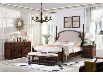 Luxus Schlafzimmer Bett Polster Design 180x200cm Doppel Hotel Betten Textil Neu