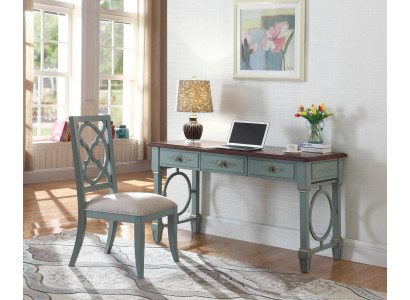 Schreibtisch Büro Einrichtung Holz Regale Bürotisch Esstisch Tisch Stuhl 2tlg