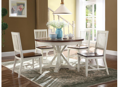 Klassischer Design Rundtisch Runder Tisch Holz Tische 122x77cm Esszimmer Rund