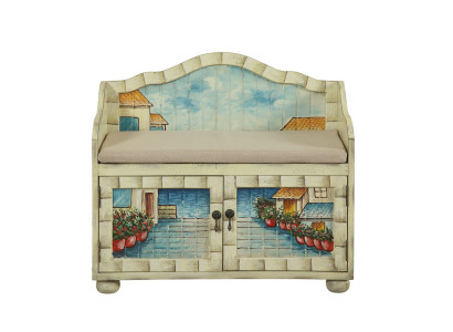 Polsterbank Sitzbank Designer Bank Sitzbank Sitzmöbel Holzbank Schuh