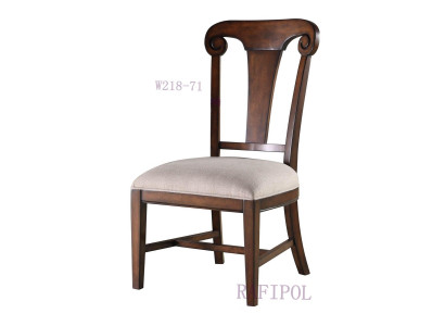 Luxus Design Polster Stuhl Stühle Sitz Esszimmer Holz Textil Sessel Echtholz Neu