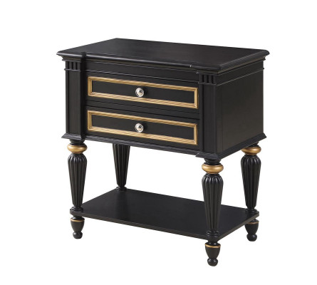 Nachttisch Grau Modern Design Möbel Holz Luxus Bestelltisch Tisch Schlafzimmer