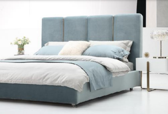 Schlafzimmer 3 tlg. Set Bett 2x Nachttisch Konsole Polster Betten Doppel Hotel