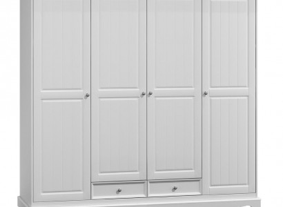 Kleiderschrank Schränke Schrank Schrankwand Klassische Holz Landhaus Weiß Neu