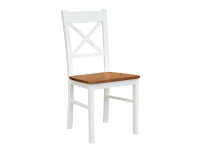 Landhaus Sessel Stuhl 1x Esszimmer Echtholz Lounge Sitz Polsterstuhl Holz Neu