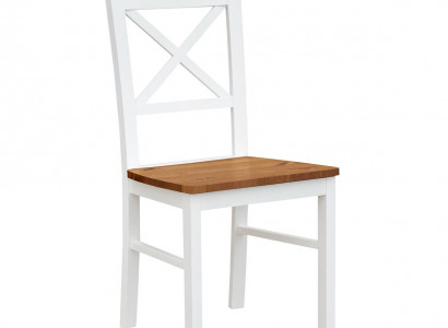 Landhaus Sessel Stuhl 1x Esszimmer Echtholz Lounge Sitz Polsterstuhl Holz Neu