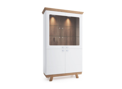 Moderner Vitrinen Schrank Wohnzimmer Hochschrank Hotel Aktenschrank Aspen AS-W2