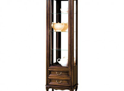 Klassische Vitrine Schrank Italienische Möbel Vitrinenschrank Vitrinen Neu W-1/2