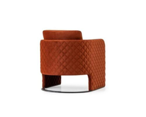 Sessel Ohrensessel Cocktailsessel Sitzer Modern Stoff Rot Design Sitz