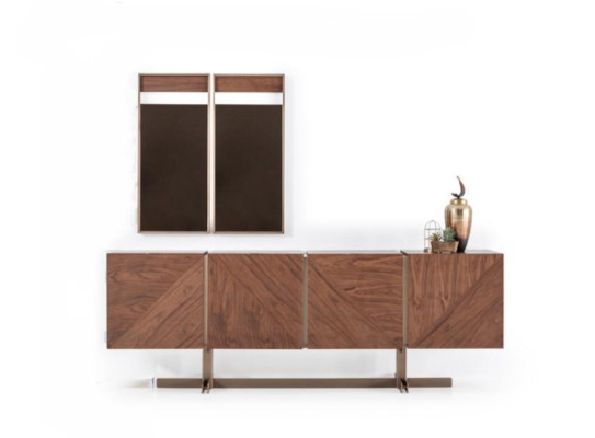 Modernes Sideboard Kommode Luxus Anrichte Spiegel Lowboard Set Neu
