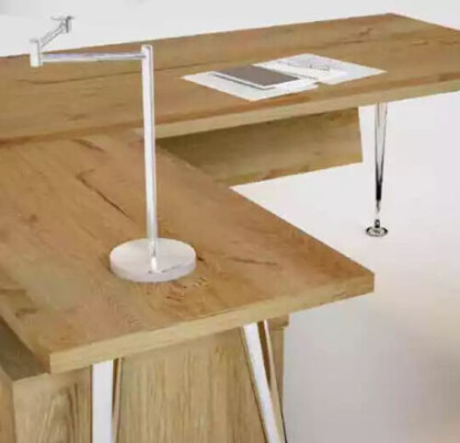 Holz Büro Set Eckschreibtisch Kommode 2x Aktenschrank Couchtisch 4tlg Set