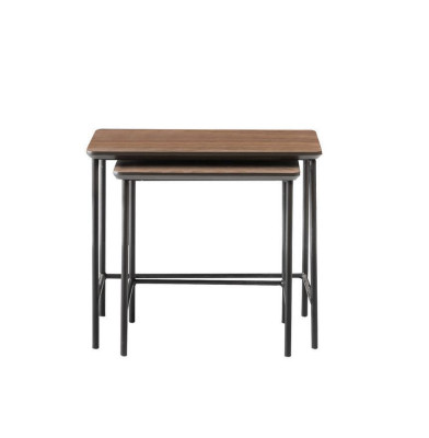 Luxus Beitelltische Kaffetisch Modern Holzitsch Komplettes Set Braun Neu