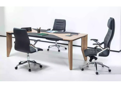 Konferenztisch Büro Möbel Einrichtung Bürotisch 220x100 cm Konferenztisch