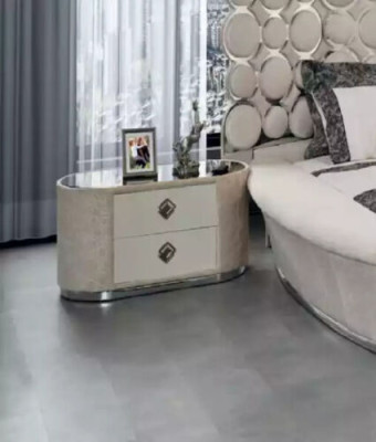 Schlafzimmer-Set modernes Bett + 2 Nachttische + Schminktisch + Spiegel neu