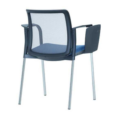 Moderne gepolsterte Sessel Design stilvolle blaue Sessel Bürostuhl Stuhl neu