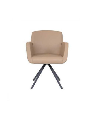 Stuhl Polsterung Kunstleder Bürostühle Modern Computer Stühle Möbel Beige Neu