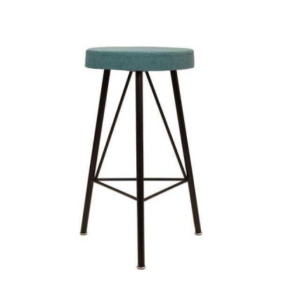 Esszimmerstuhl Luxus rund blau Stühle Stuhl Design Lehnstuhl Möbel Textil Neu