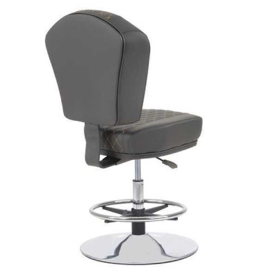 Stilvoll Barhocker Stuhl Designer Metall Esszimmerstuhl Hocker Bar Grau Neu