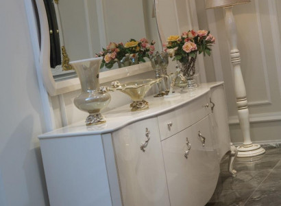 Kommoden Schrank Regal Konsole Möbel Holzschrank Set 2tlg. Kommode Spiegel Neu