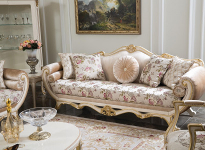 Sofa 3 Sitzer Sofas Luxus Dreisitzer Polster Design Wohnzimmer Klassisches Möbel