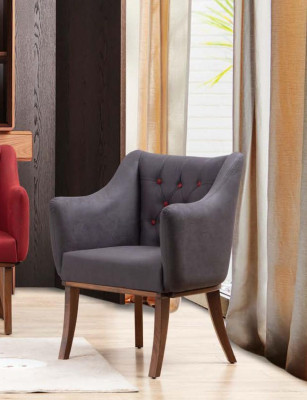 Stühle Wohnzimmer Esszimmer Polsterstuhl mit Armlehne Luxus Sessel Neu