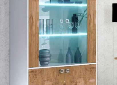 Vitrine XXL Vitrinen Wohnzimmer 110*50 Schränke Design Italienische Möbel neu