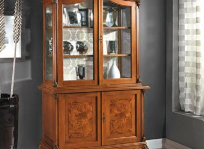 Vitrine Italienische Luxus Möbel Vitrinen Anrichte Schrank Glas Design Schränke