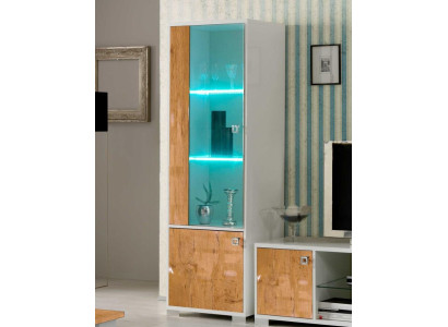 Vitrine Glas Schrank Vitrinen Wohnzimmer Schau Schränke Italienische Möbel NEU