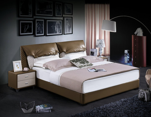 Klassisches 3 tlg. Schlafzimmer Set Klassisches Bett + Nachttisch Doppelbett Neu