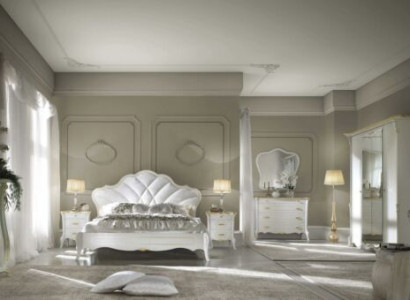 Schlafzimmer Set Barock Bett Nachttisch Kommode Bett Möbel 6tlg. Massivholz