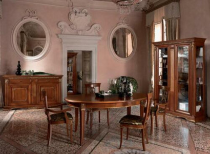 Klassischer Esstisch Tisch Massivholz Esszimmer Garnitur 6x Stuhl mit Armlehne 7 tlg.