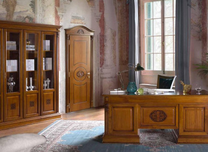 Schreibtisch Büro Tisch Edle Holz Tische Barock Rokoko Antik Stil 185x90cm