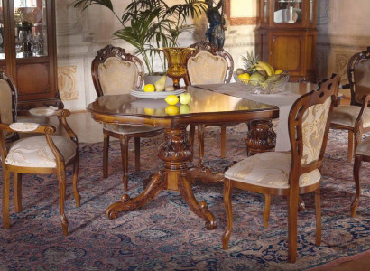 Klassischer Luxus Tisch Holz Tische Barock Rokoko Deko Antik Stil Ess Wohn