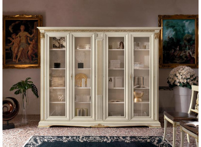 Vitrine Schrank Vitrinen Wohnzimmer Schaufenster Schränke Design Barock Rokoko Massivholz