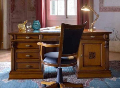 Luxus Washington Büro Set Italienische Möbel Büro 3tlg. Barock Rokoko Massivholz