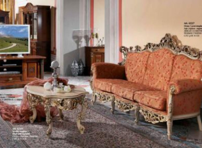 Sofa Barock Rokoko Dreisitzer 3 Sitzer Couch Polster Sofas Couchen Massivholz