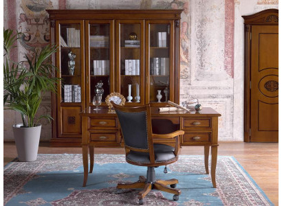 Büroset Schreibtisch Chefsessel Komplett Büro Office Barock Rokoko 2tlg.